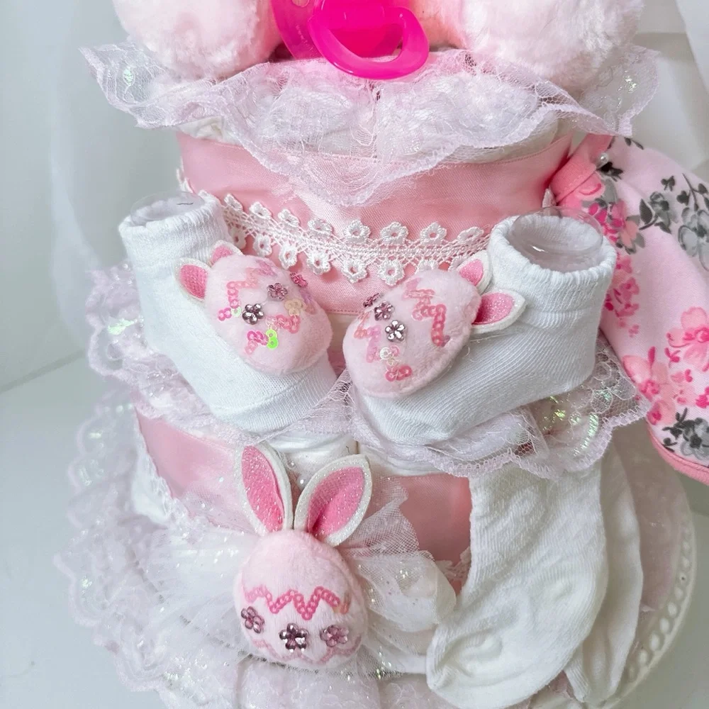 Easter Diaper Cake, Easter Baby Shower